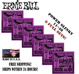 **6 SETS ERNIE BALL 2220 POWER SLINKY ELECTRIC GUITAR STRINGS 11-48 (2x3 PACK)**