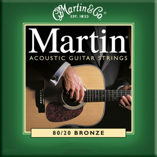 **10 SETS - MARTIN MA170 ACOUSTIC GUITAR STRINGS EXTRA LIGHT 80/20 (WAS M170) **