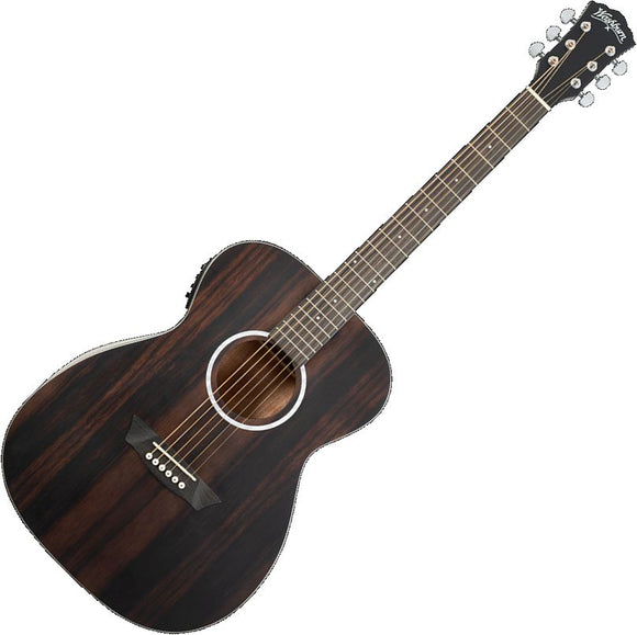 **WASHBURN DFEFE DEEP FOREST EBONY CONCERT ACOUSTIC GUITAR - IN-STORE PICKUP ONLY -**