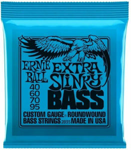 **ERNIE BALL EXTRA SLINKY 40-95 ELECTRIC BASS GUITAR STRINGS 2835 (4-STRING)**