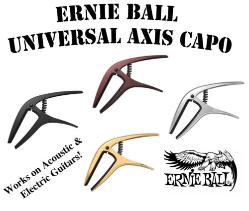 **NEW ERNIE BALL UNIVERSAL AXIS CAPO - WORKS ON BOTH ACOUSTIC AND ELECTRIC!**