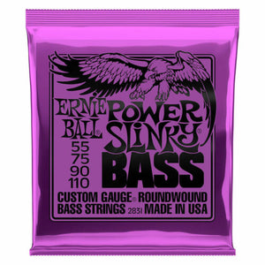 **ERNIE BALL POWER SLINKY 55-110 ELECTRIC BASS GUITAR STRINGS 2831 (4-STRING)**