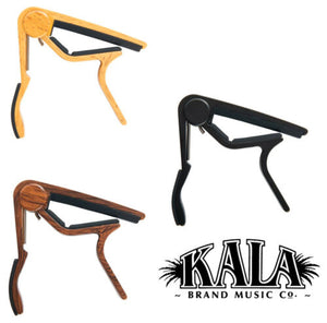 **KALA UKULELE CAPO - BLACK, WALNUT, OR BEECHWOOD (K-CAPO)**