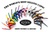 **KYSER QUICK CHANGE 6-STRING ACOUSTIC GUITAR CAPO (KG6) - 19 COLOR CHOICES**