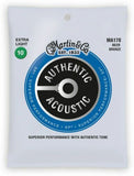 **10 SETS - MARTIN MA170 ACOUSTIC GUITAR STRINGS EXTRA LIGHT 80/20 (WAS M170) **