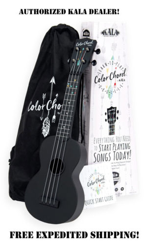 **KALA COLOR CHORD LEARN TO PLAY SOPRANO UKULELE PACKAGE W/FREE ONLINE LESSONS**