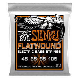 **ERNIE BALL FLATWOUND COBALT HYBRID SLINKY 45-105 ELECTRIC BASS STRINGS 2813**