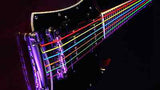 **DR HI-DEF NEON MULTI-COLOR ELECTRIC GUITAR STRINGS (9-42) -- COATED STRINGS**